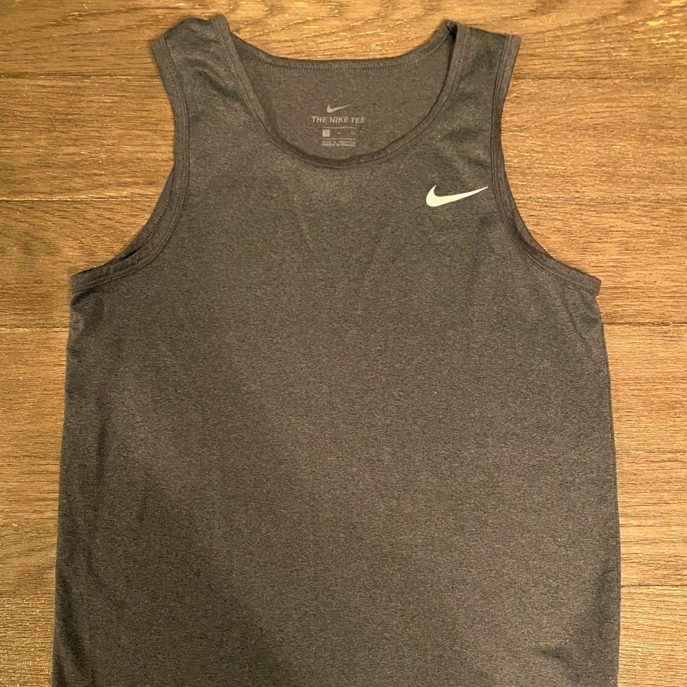 Unisex Grey Nike Tank Top